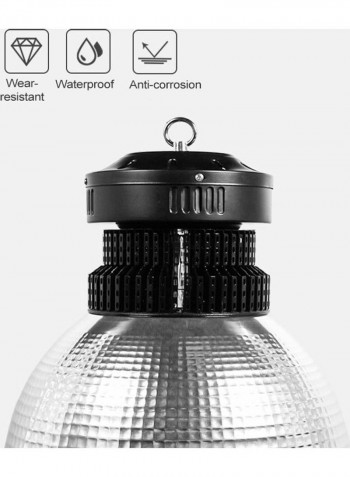 200W Workshop LED Light Mining Lamp Silver/Black 43x40x40centimeter