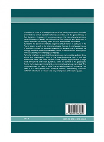 Turbulence in Fluids Paperback