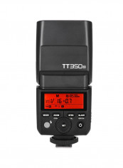 Thinklite TT350N Mini 2.4G Wireless TTL Camera Flash Master Black