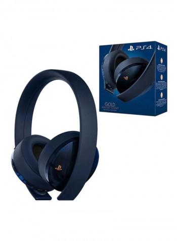 Gold Wireless Headset- 500 Million Limited Edition with Built-in Mic for PlayStation 4 500 Million