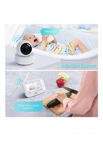 HD Display Baby Monitor With 4 In 1 Camera Connection And Audio
