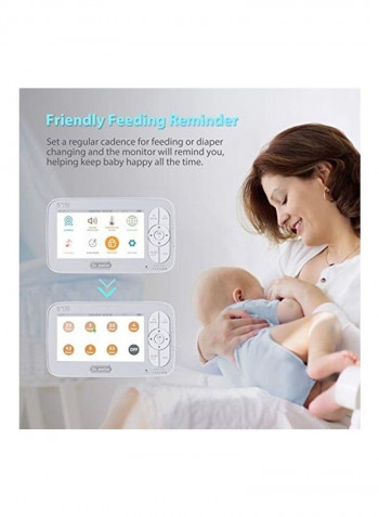 HD Display Baby Monitor With 4 In 1 Camera Connection And Audio