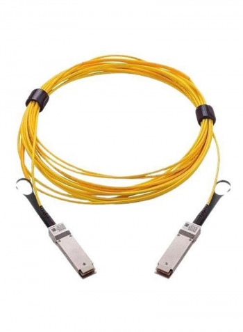 QSFP IB Optical Cable 10meter Yellow/Black