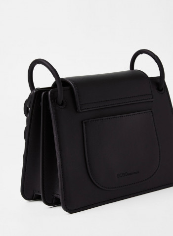 Chunky Strap Crossbody Bag Black