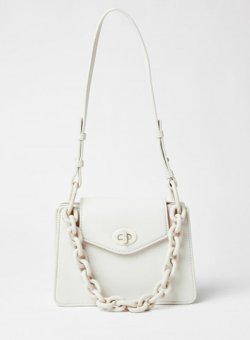 Chunky Strap Crossbody Bag White
