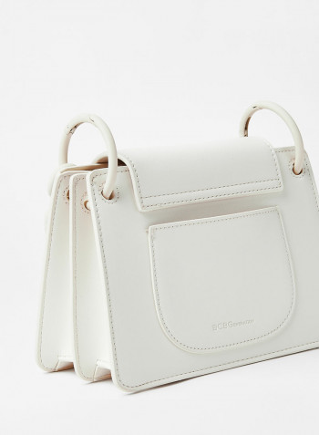 Chunky Strap Crossbody Bag White