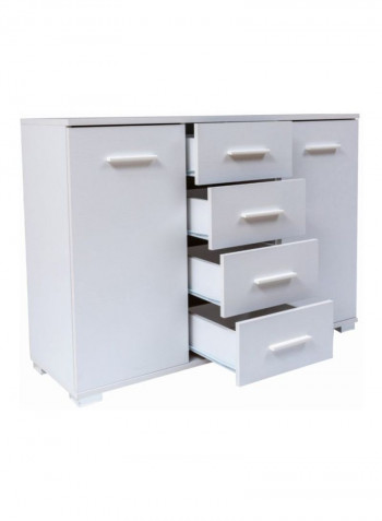 Mix Match 2-Door Sideboard White 39x85x120centimeter