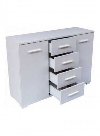 Mix Match 2-Door Sideboard White 39x85x120centimeter