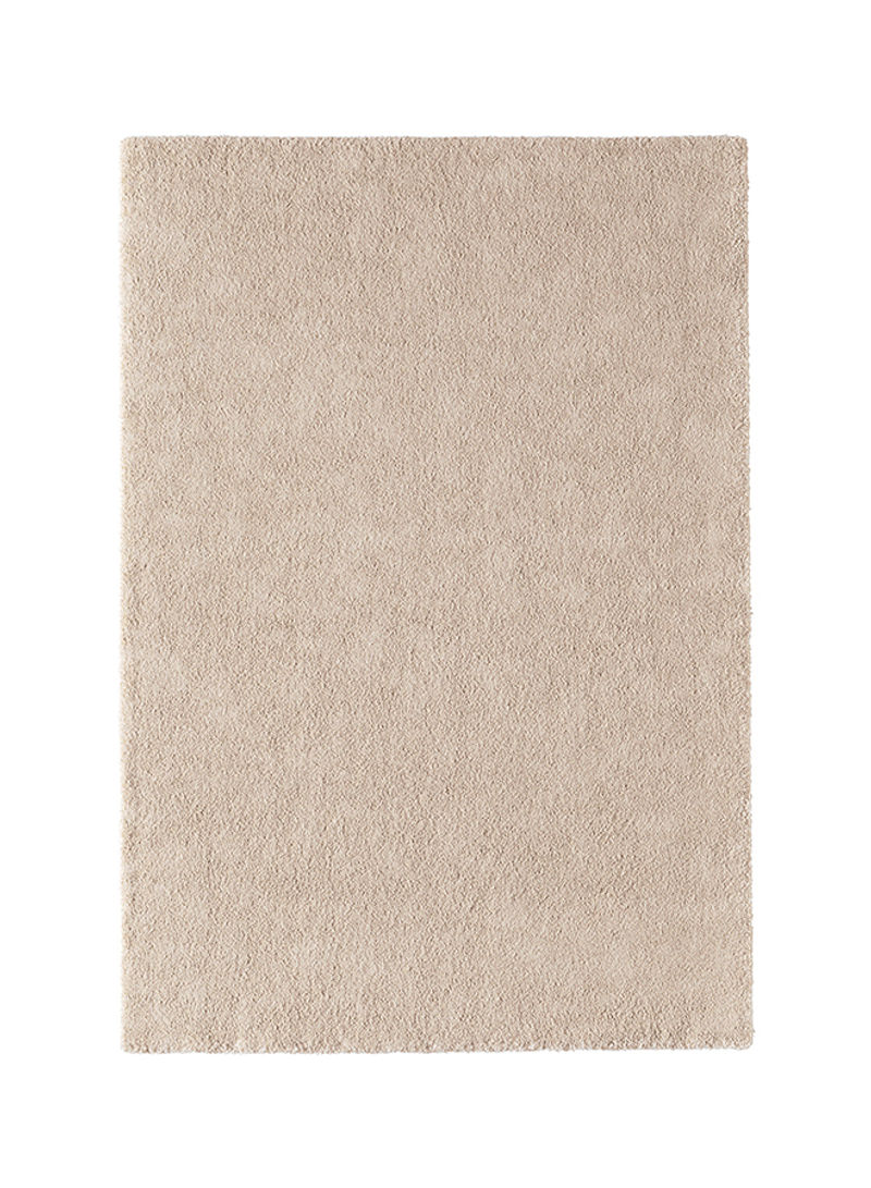 Low Pile Area Rug Off White 195 x 133centimeter
