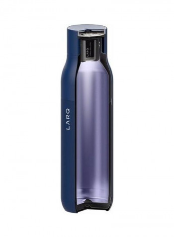 Self Cleaning USB Rechargeable Water Bottle Monaco Blue 26.4 x 7.6cm