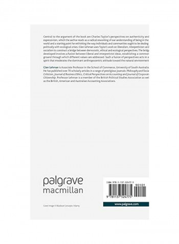 Charles Taylor's Ecological Conversations : Politics, Commonalities And The Natural Environment Hardcover