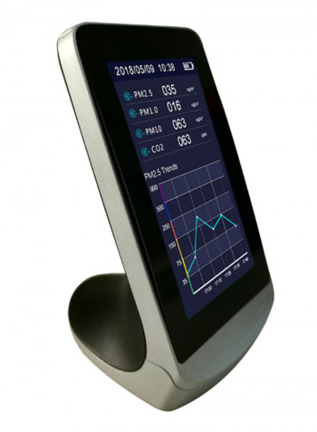 Digital LCD Display Air Quality Analyzer Monitor Black
