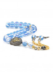 Cat's Eye Prayer Beads with Sterling Silver components