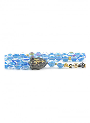 Cat's Eye Prayer Beads with Sterling Silver components
