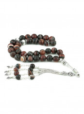 Yemen Agate Prayer Beads  with Sterling Silver components