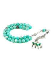 Amazonite Prayer Beads with Sterling Silver components