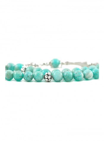 Amazonite Prayer Beads with Sterling Silver components