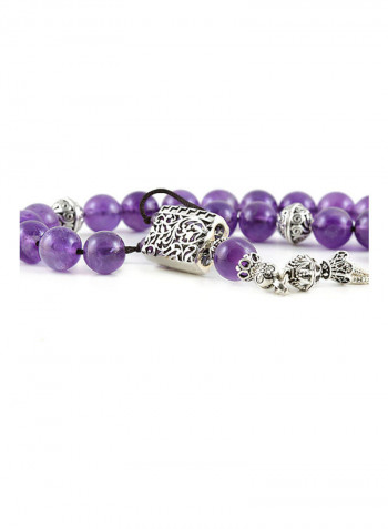 Amethyst Worry Beads with Sterling Silver components
