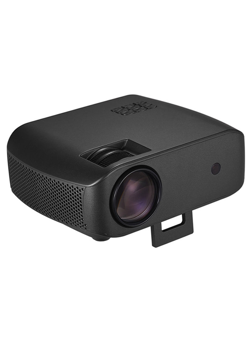 Portable Home Theatre LED Projector Black