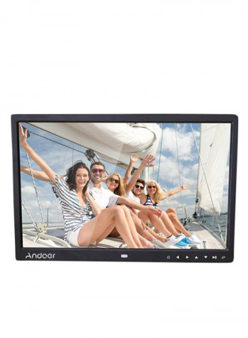 LED Digital Photo Frame With Infrared Remote Control Black