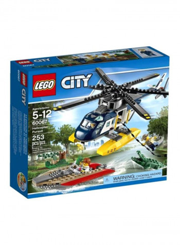 253-Piece City Helicopter Pursuit Building Toy 60067