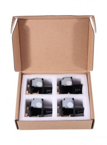 4-Piece Dovetail Saw Guide Set Black/Gold/Clear