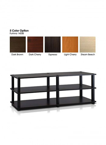 3-Tier TV Stand Black