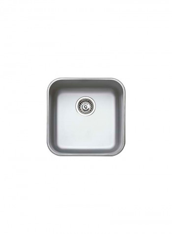 Be 40.40.25 Undermount Stainless Steel One Bowl Sink Silver 435x435x250mmmm