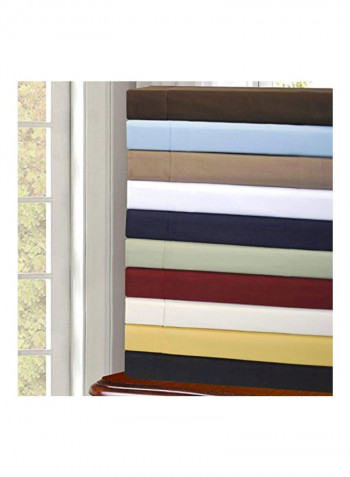 3-Piece Duvet Cover Set Burgundy Queen