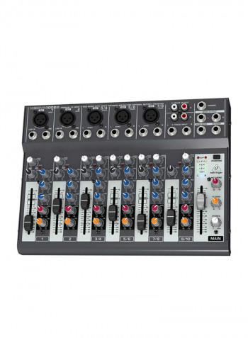 Premium 10-Input 2-Bus Mixer With Multi-FX Processor 1002B Grey/Red/Blue