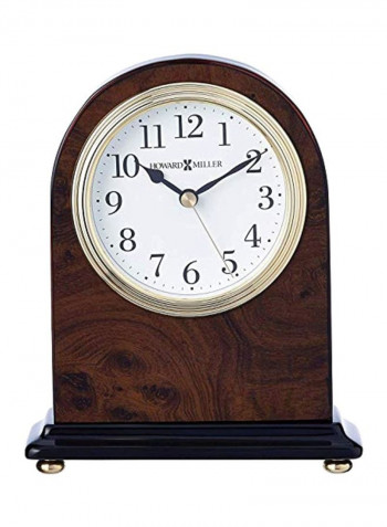 Bedford Table Clock Walnut/White 2x5.2x6.5inch