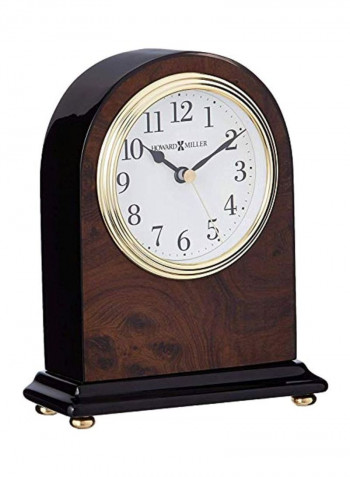 Bedford Table Clock Walnut/White 2x5.2x6.5inch