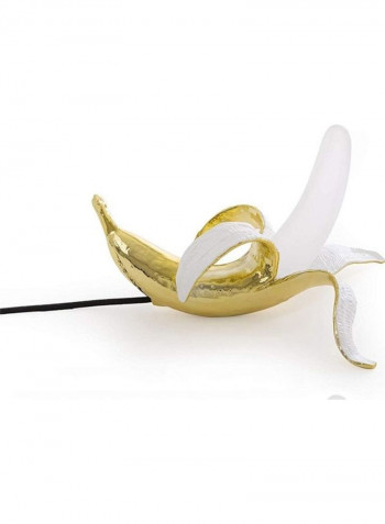 Banana Shape Table Lamp White/Gold