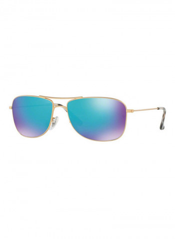 Full Rim Rectangular Sunglasses - Lens Size: 59 mm