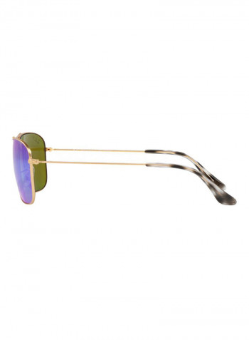 Full Rim Rectangular Sunglasses - Lens Size: 59 mm