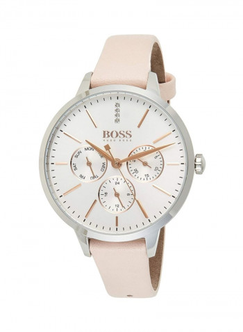 Women's Leather Chronograph Wrist Watch 1502419