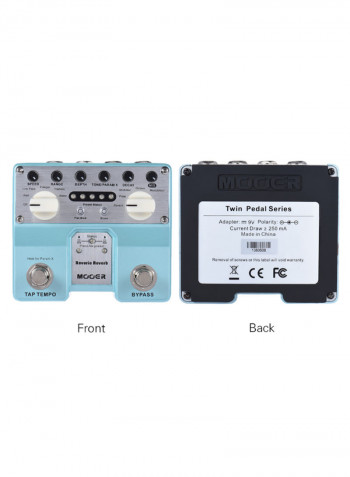 Reverie Reverb Guitar Effect Pedal With Two Footswitch
