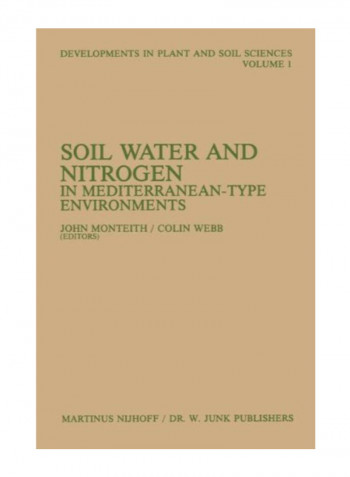 Soil Water And Nitrogen In Mediterranean-type Environments Paperback