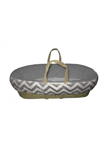 Minky Chevron Moses Basket