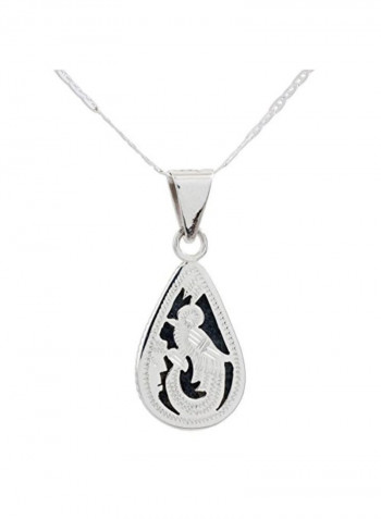 925 Sterling Silver Pendant Necklace With Jade