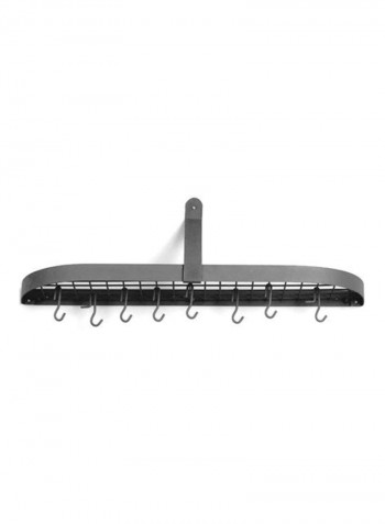 Wall-Mount Pot Rack Graphite 36x9x10.8inch