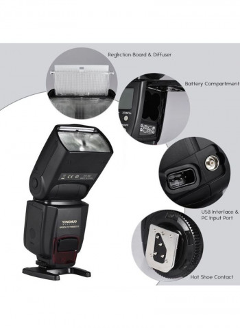 Wireless Slave Flash Speedlite For Nikon DSLR Camera Black