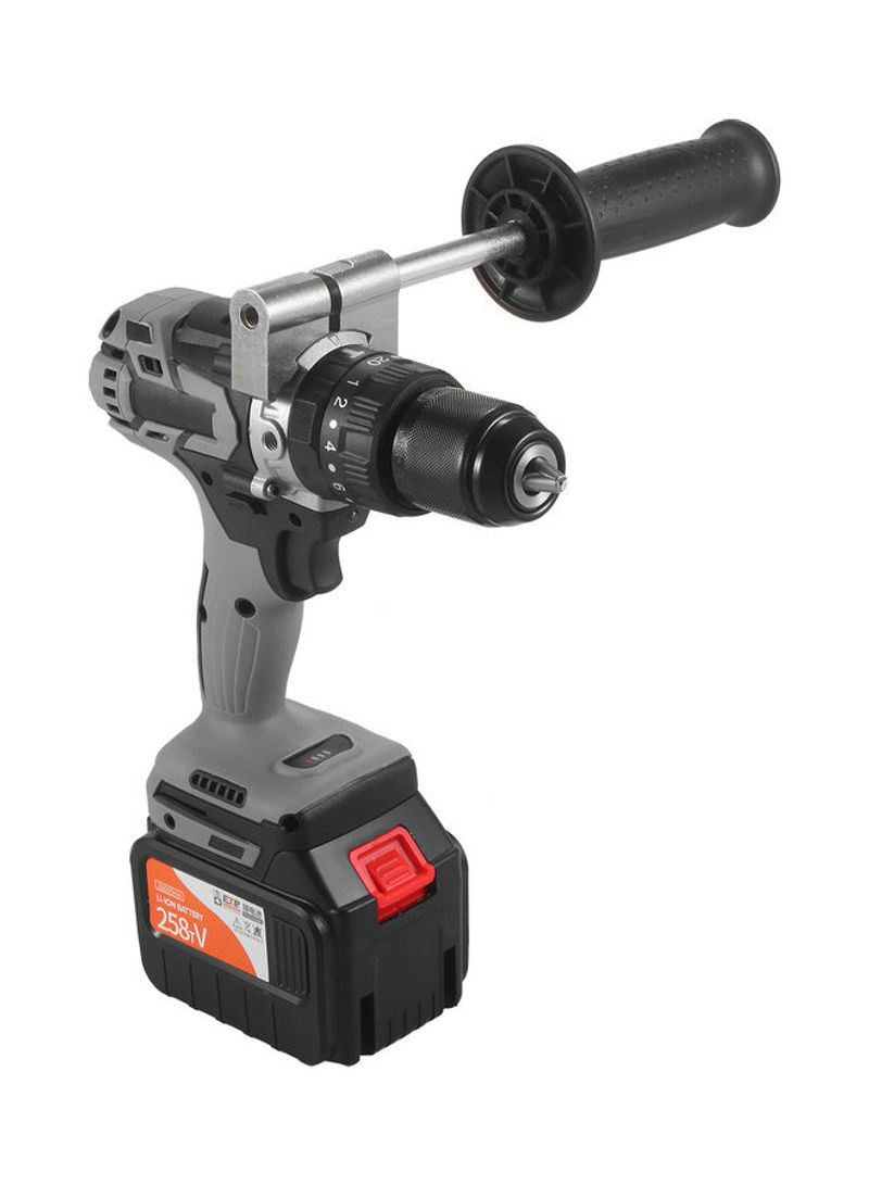Electric Cordless Drill with 2 Pack Battery Grey 40 x 10 x 31cm