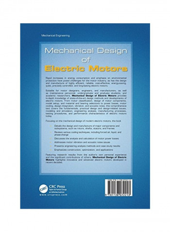 Mechanical Design Of Electric Motors Paperback