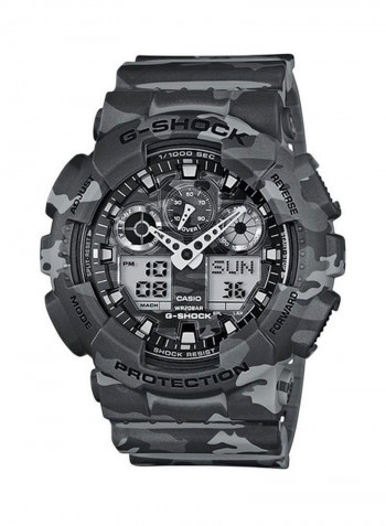 Men's Camouflage Military Resin Analog/Digital Quartz Watch GA-100CM-8AER