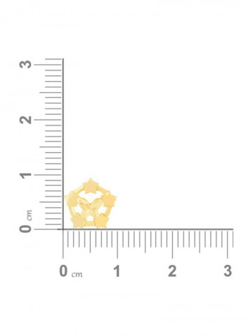 18 Karat Yellow Gold Stud Earrings
