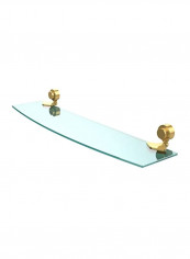 Venus Collection Glass Shelf Clear/Gold 24inch
