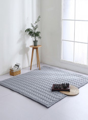 Antisikdding Soft Floor Mat Grey 200x200centimeter
