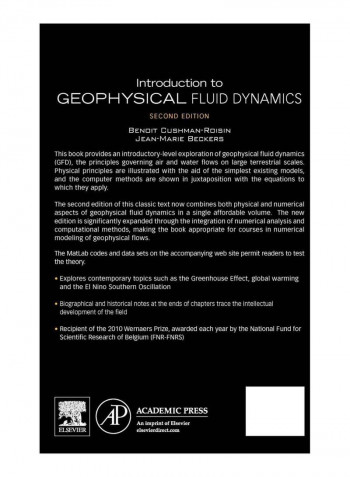 Introduction To Geophysical Fluid Dynamics Hardcover 2nd Edition