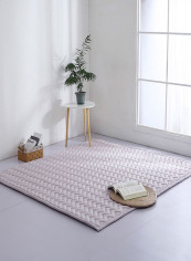 Antisikdding Soft Floor Mat White 200x200centimeter